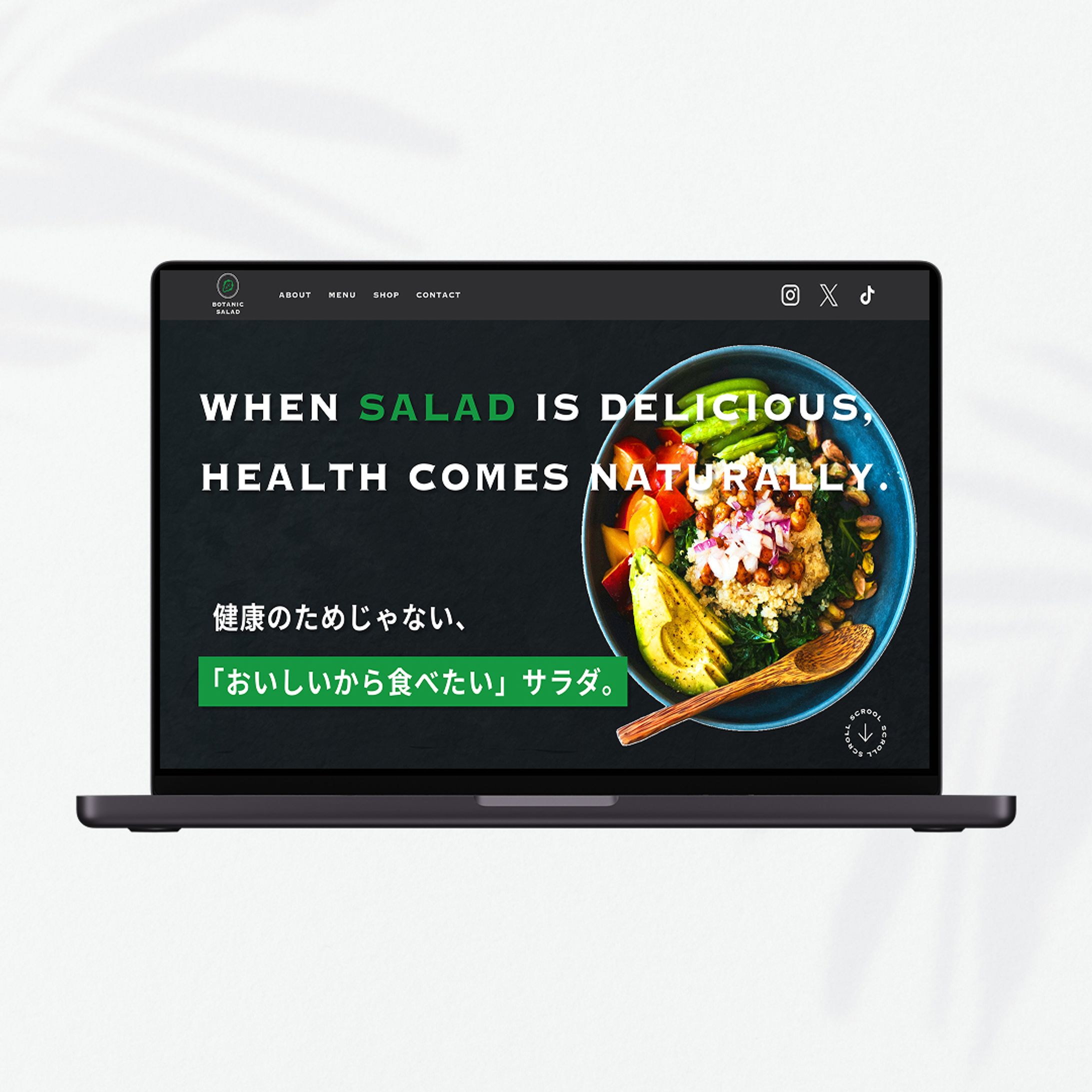 サラダ専門店LP風サイト-1