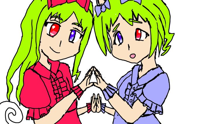 オッドアイの双子