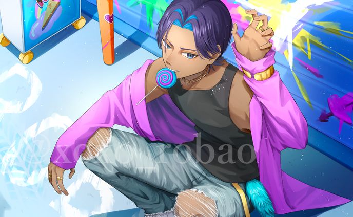 ろばお様_夏イラスト