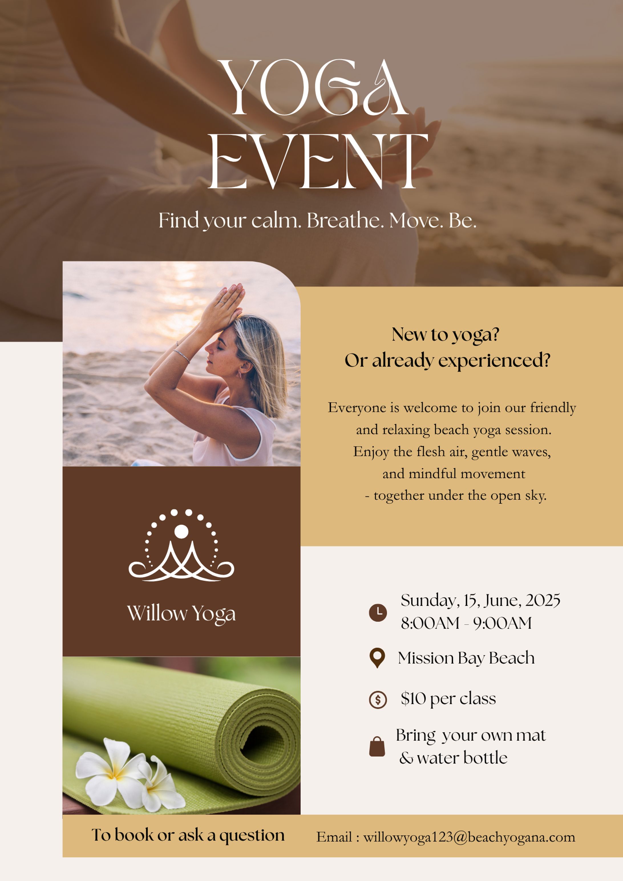 YOGAイベントフライヤー デザインサンプル-1