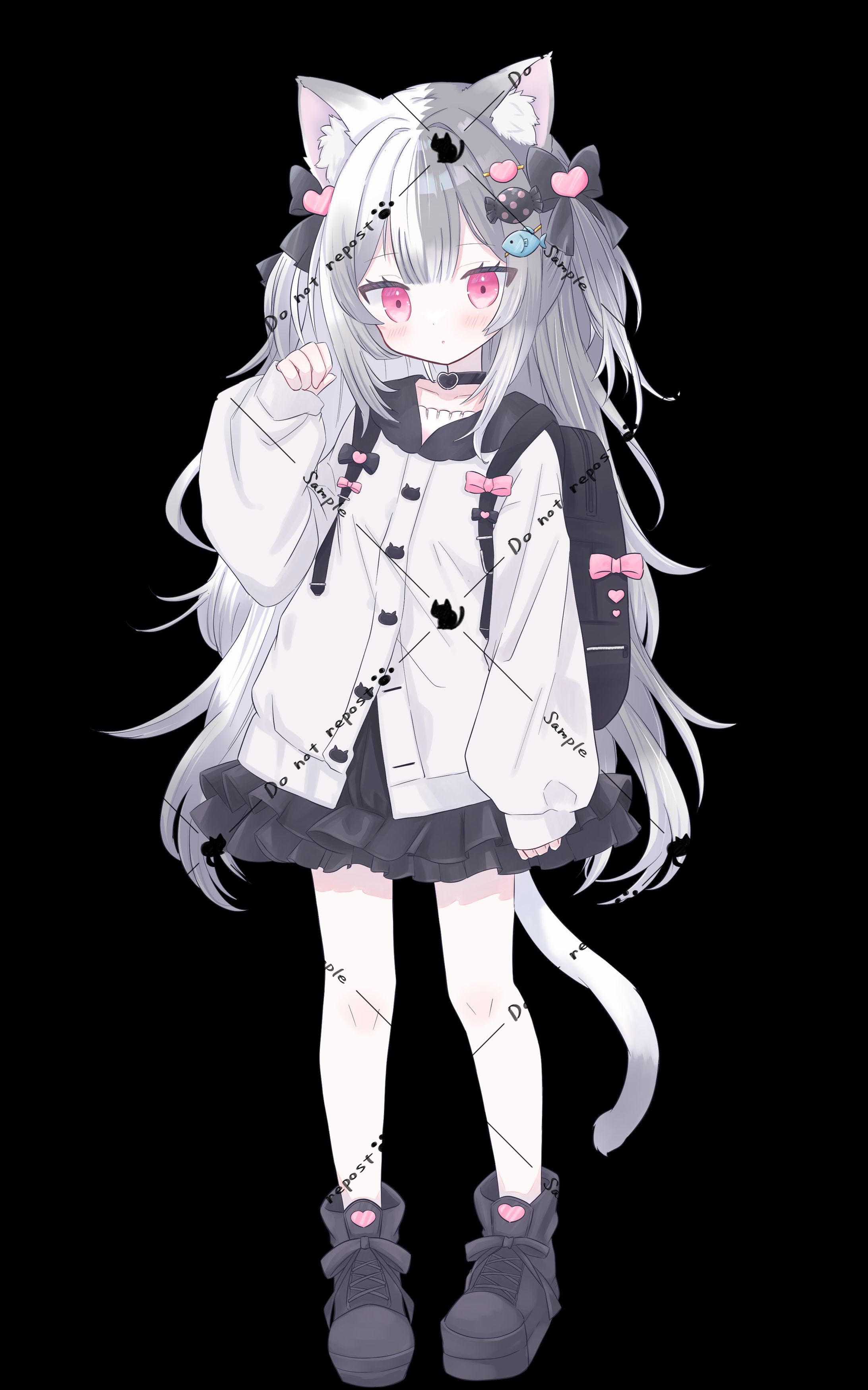 立ち絵　ねこちゃん-1