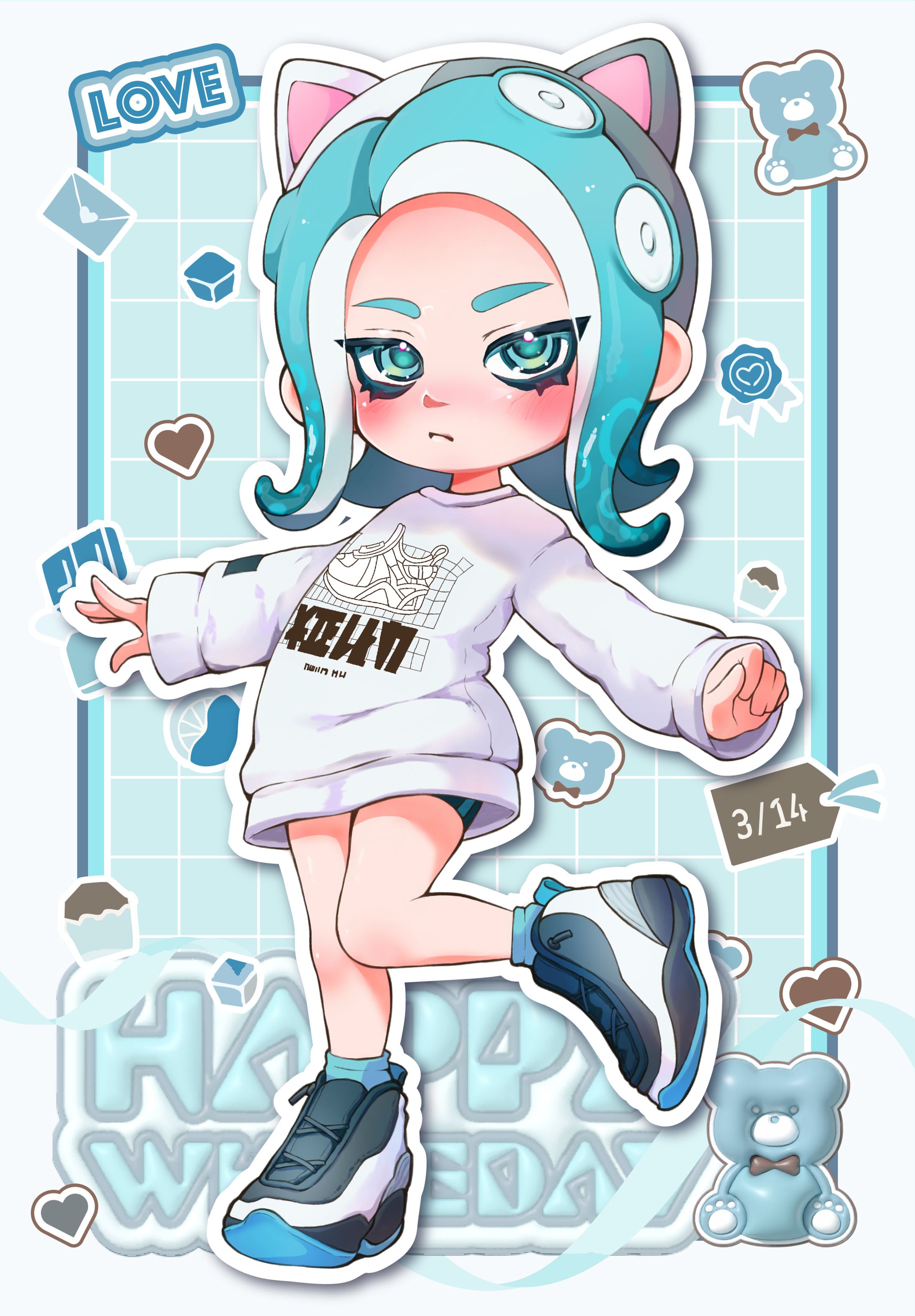 スプラトゥーンFA｜ホワイトデーイラスト-1