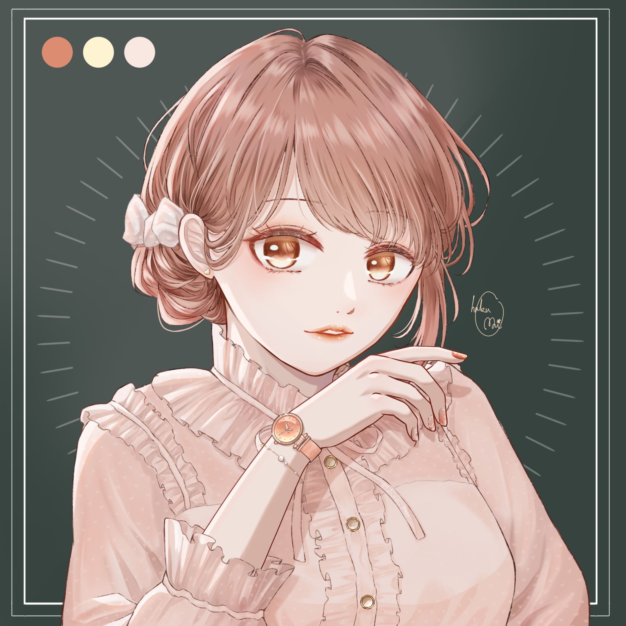 pink gold watch ⌚︎-1