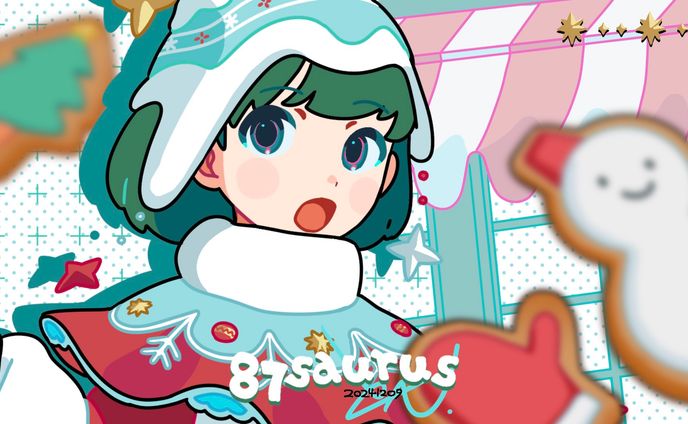自主制作イラスト「クリスマス」