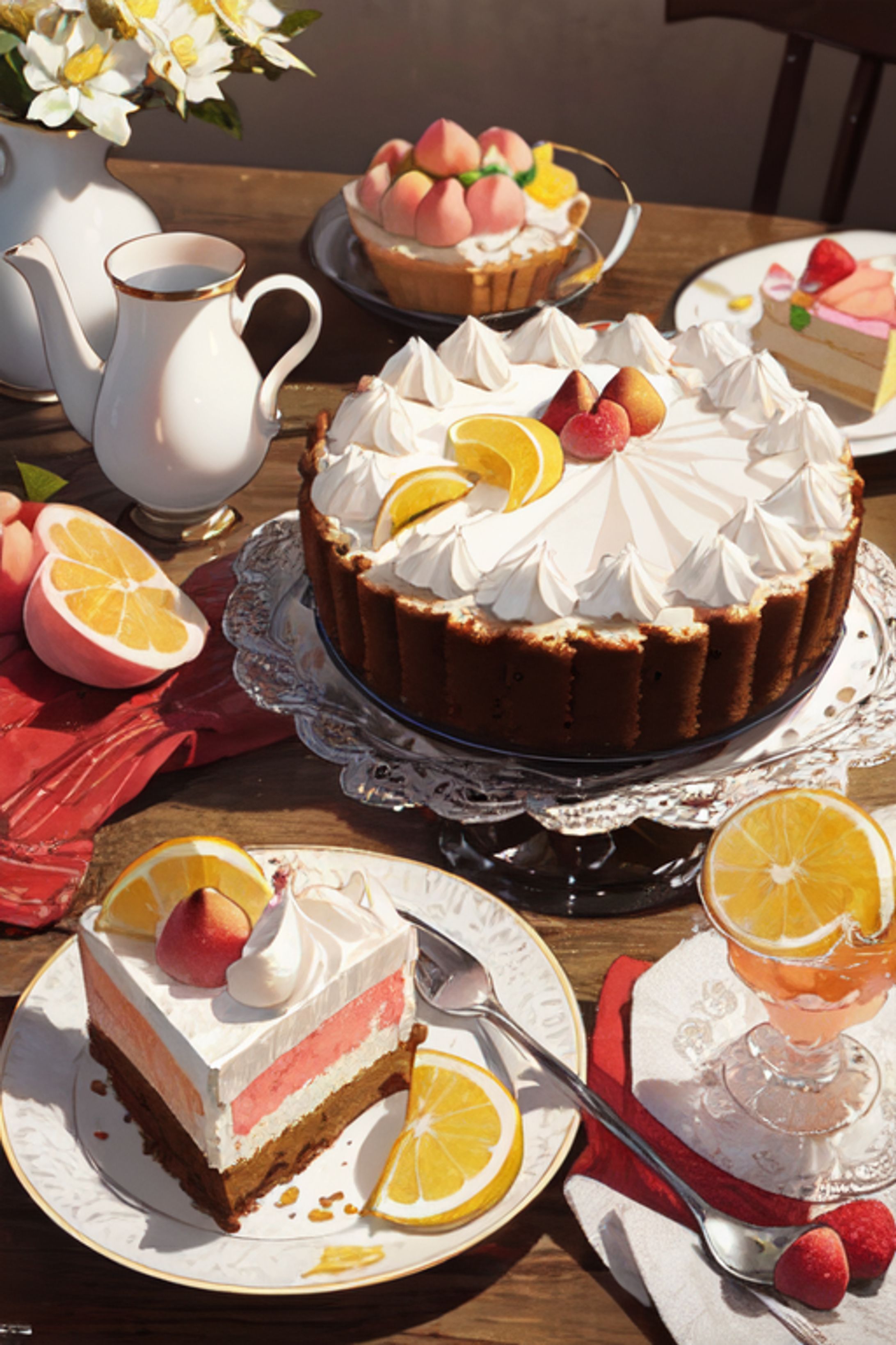 2Dケーキと紅茶-1