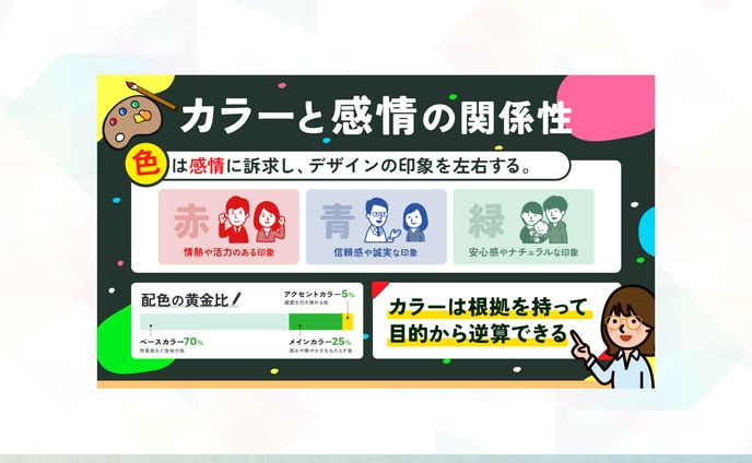 SNS図解｜カラーと感情の関係性