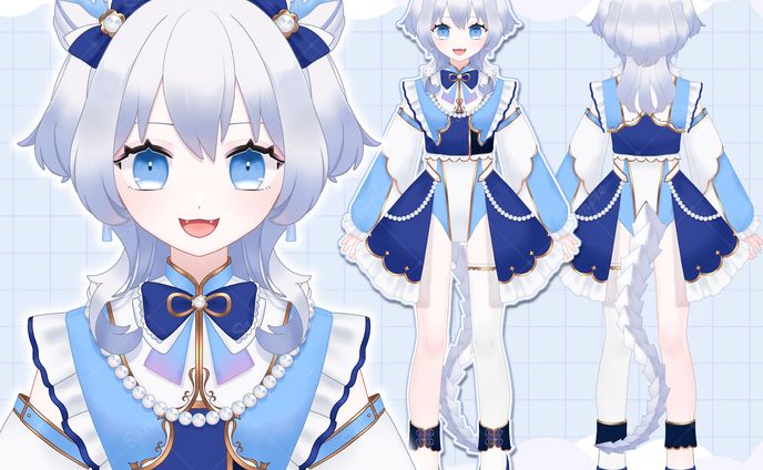 閻浮ちゃな様　立ち絵イラスト