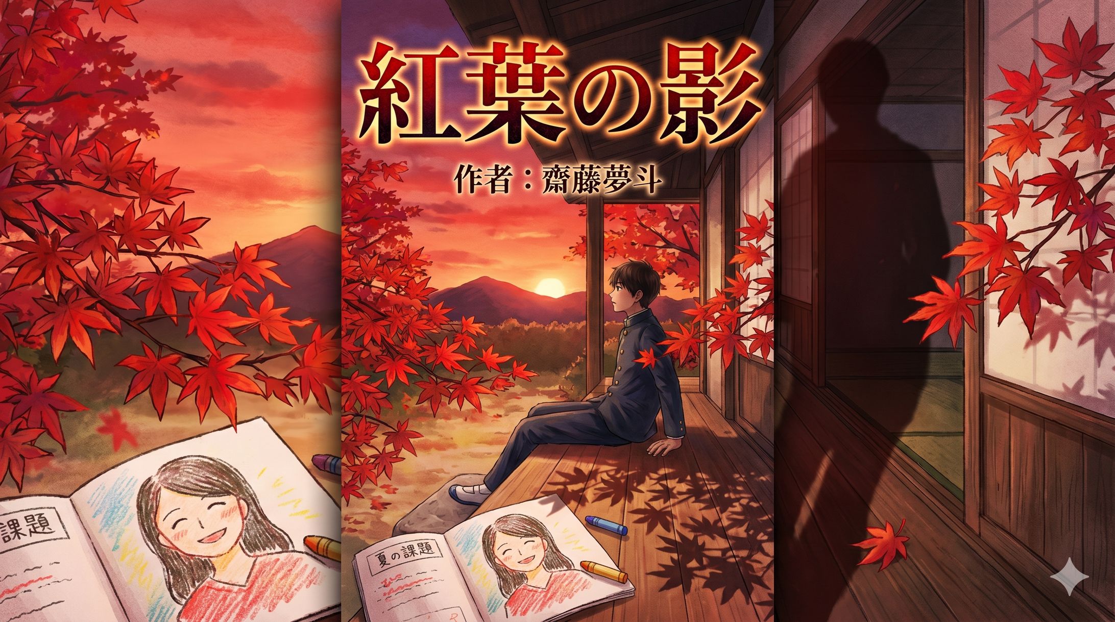 紅葉の影（2022年、自主制作短編小説）-1