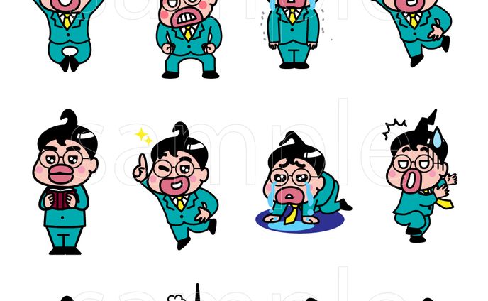 youtube動画用のキャラクターイラスト