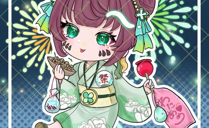 【創作】もりぞの浴衣SD