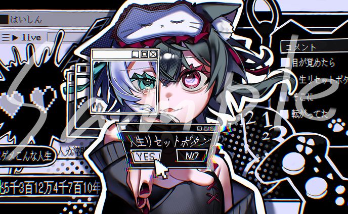 歌ってみた動画　イラスト制作