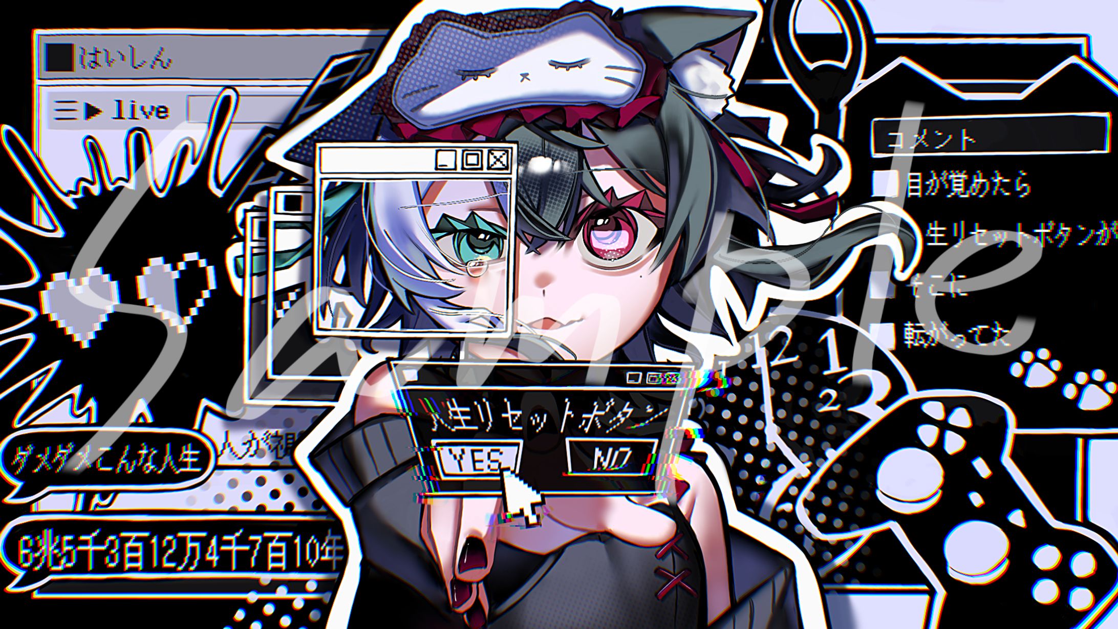 歌ってみた動画　イラスト制作-1