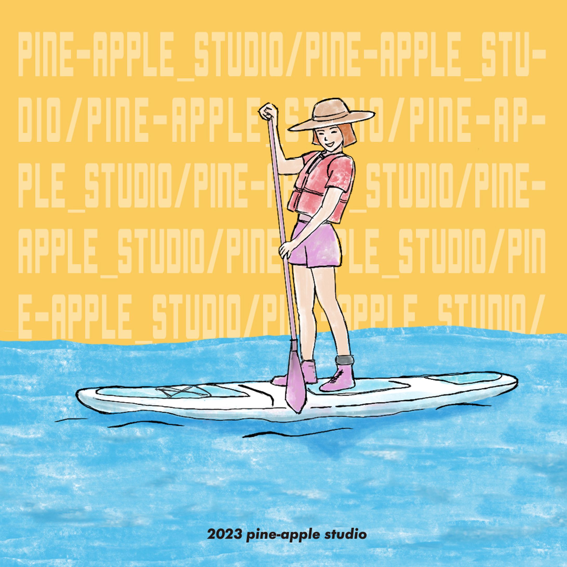 SUPで水上散歩、Website,パンフレット用イラスト、2023,10

#logotype #design #graphic design #nagoya #ロゴ #ロゴマーク #シンボルマーク #名古屋 #グラフィックデザイン #デザイン #pine-apple studio #p-studio, #イラストレーション, #illustration, #sup,#サップ-1