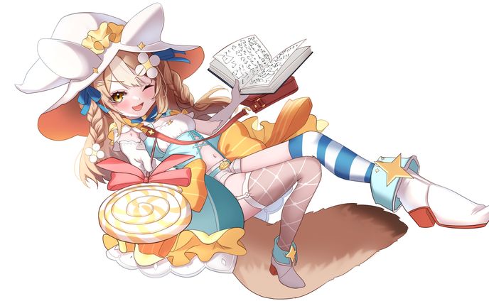 Varium所属 飴望にぃな様配信待機画面イラスト