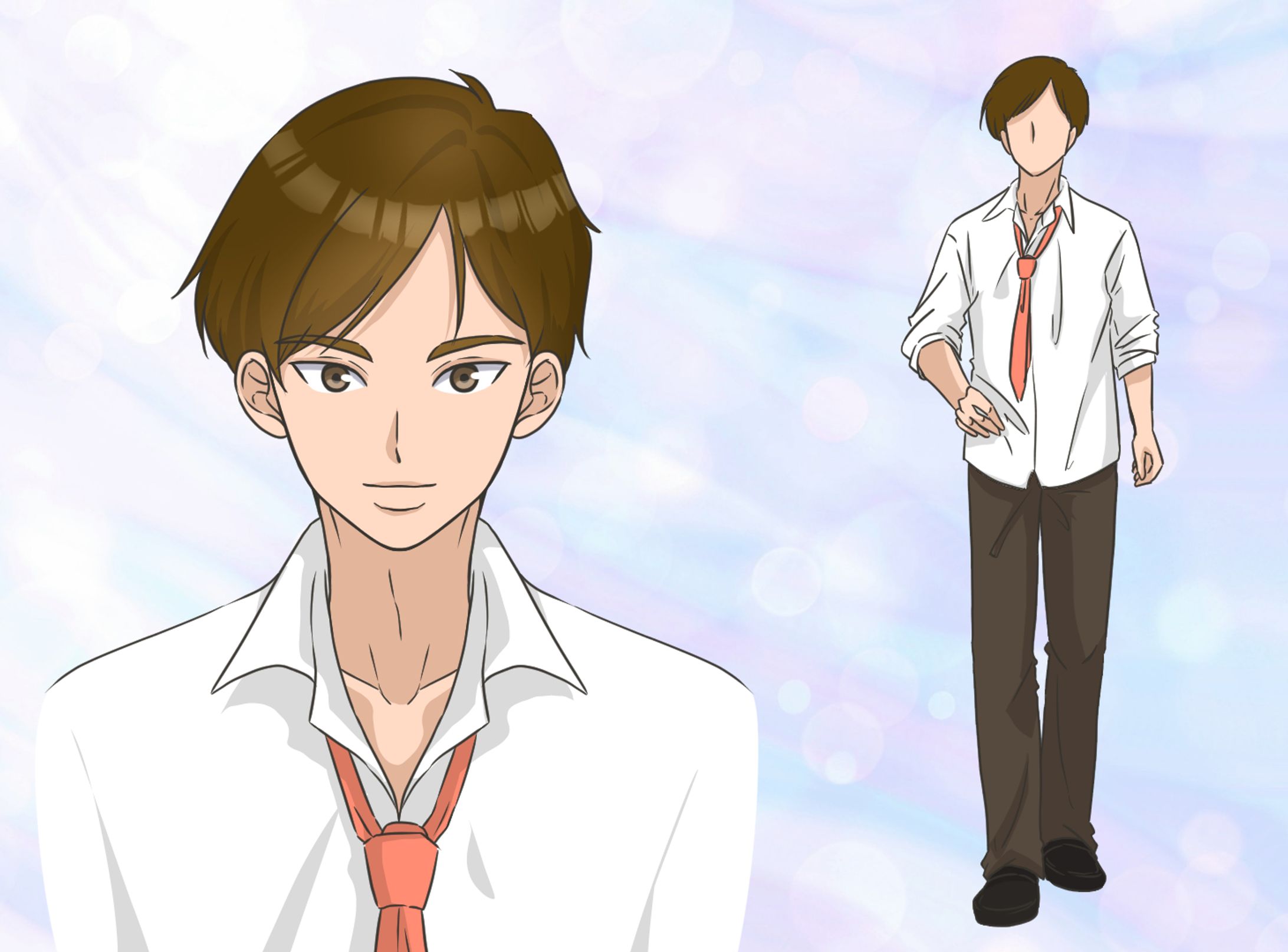 漫画イラストサンプル（ラフ・線画あり）-1