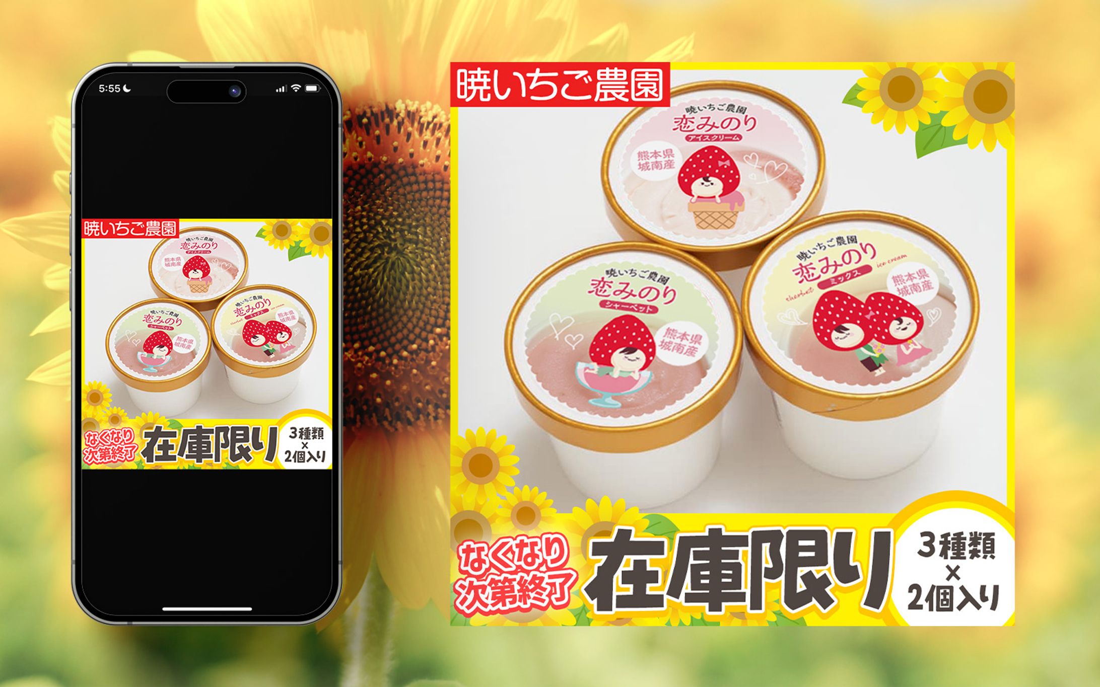 【広告バナー】食品業界🍓_季節訴求(再現)-1