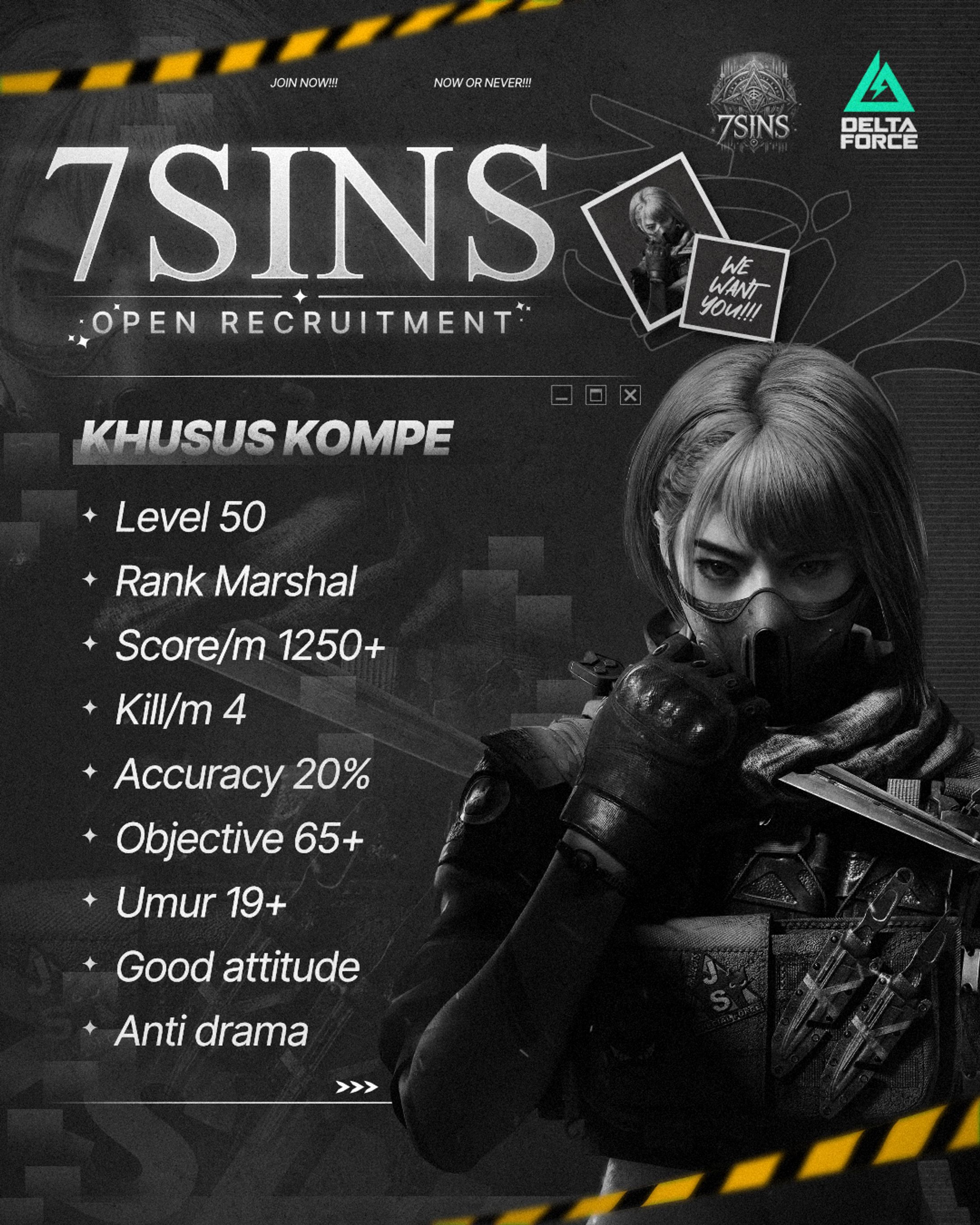[Poster] Delta Force 7 Sins Recruitment-1