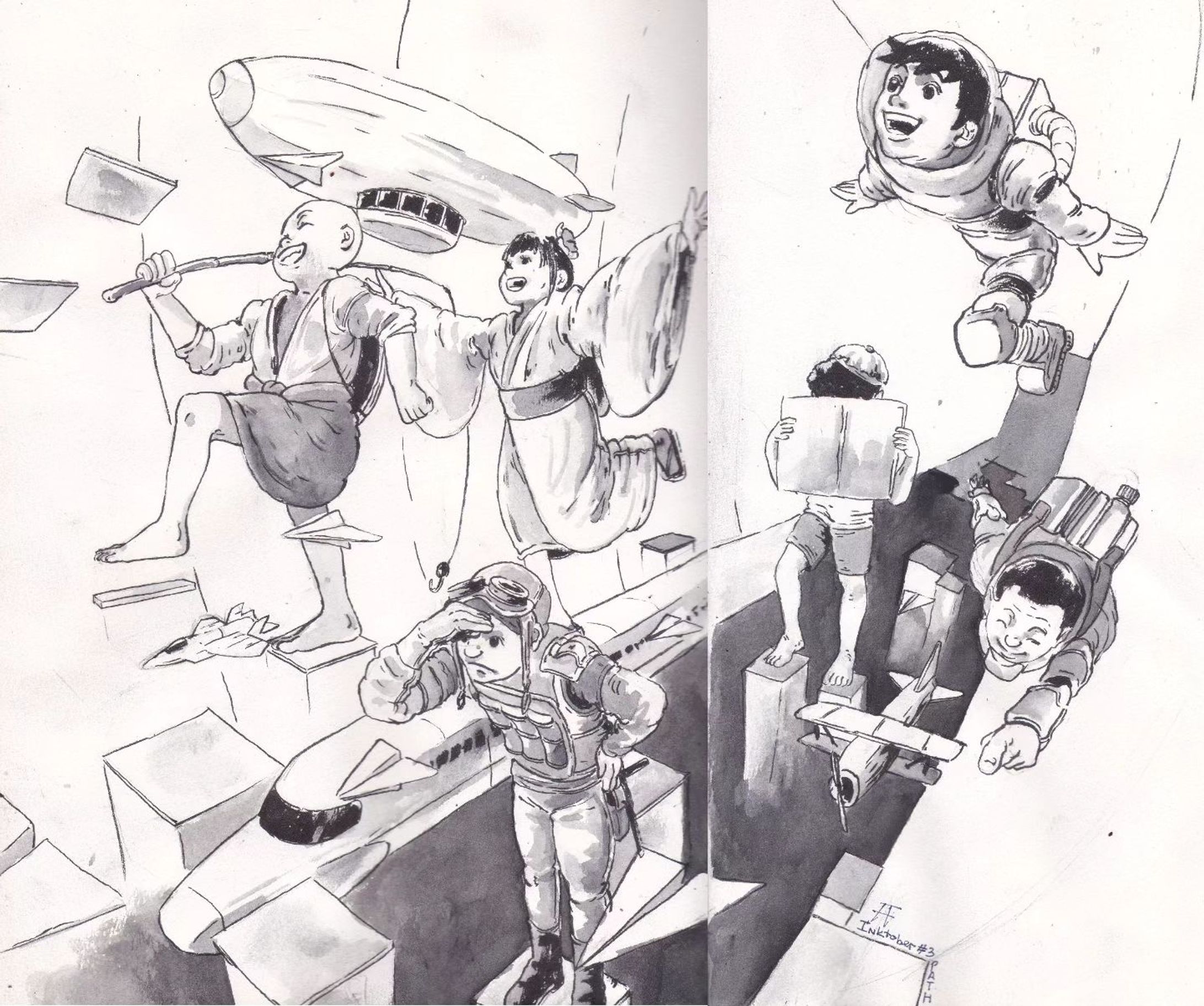 #inktober day 3: Path 
.
.
.
.
.
.
.
.
inktober #inktober2023 #inktober52 #ink #art #inkwork #comics #blackandwhite #sketch #doodle #rakugaki #japan #comic #illustration #いたずら書き #描画 #図 #アーティスト #形 #manga #character #figure #human #volume #sketchbook #sketch @inktober #perspective #fisheye #cube #path #room-1