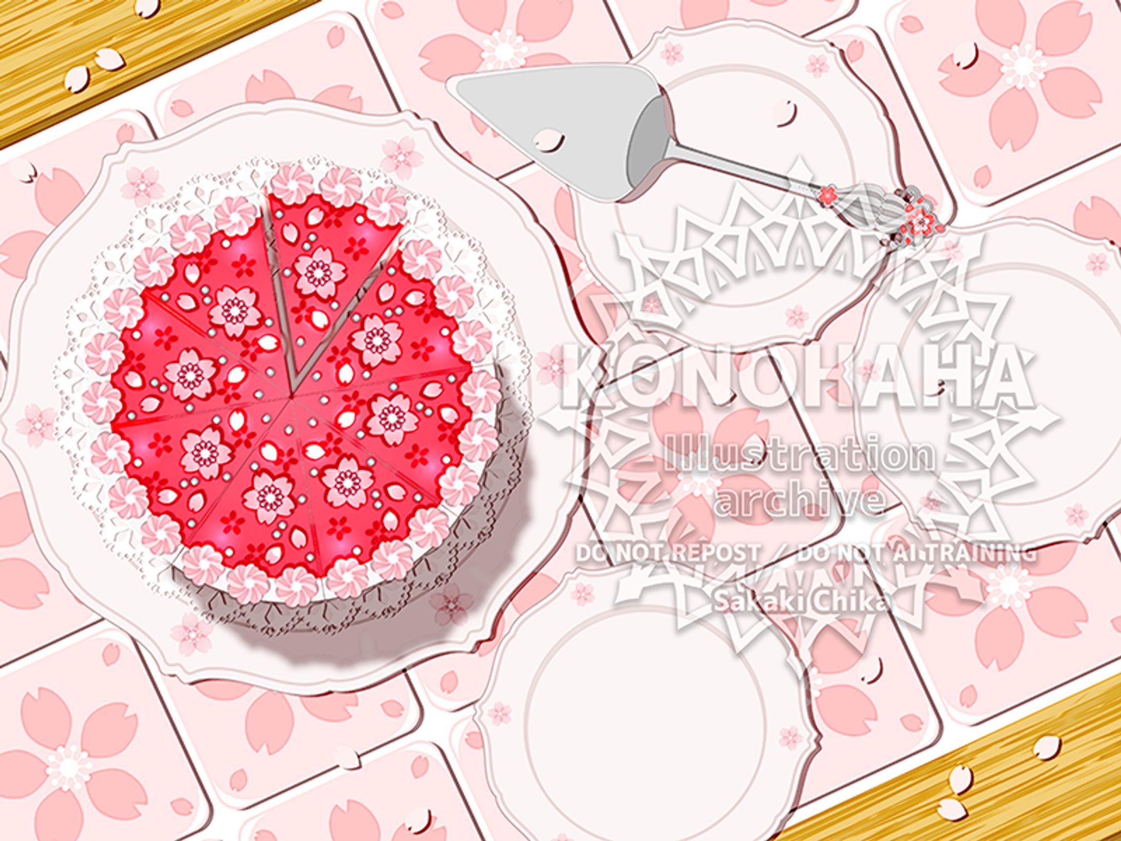 花ケーキ・桜 -1