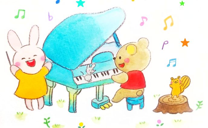 ピアノ教室資料イラスト