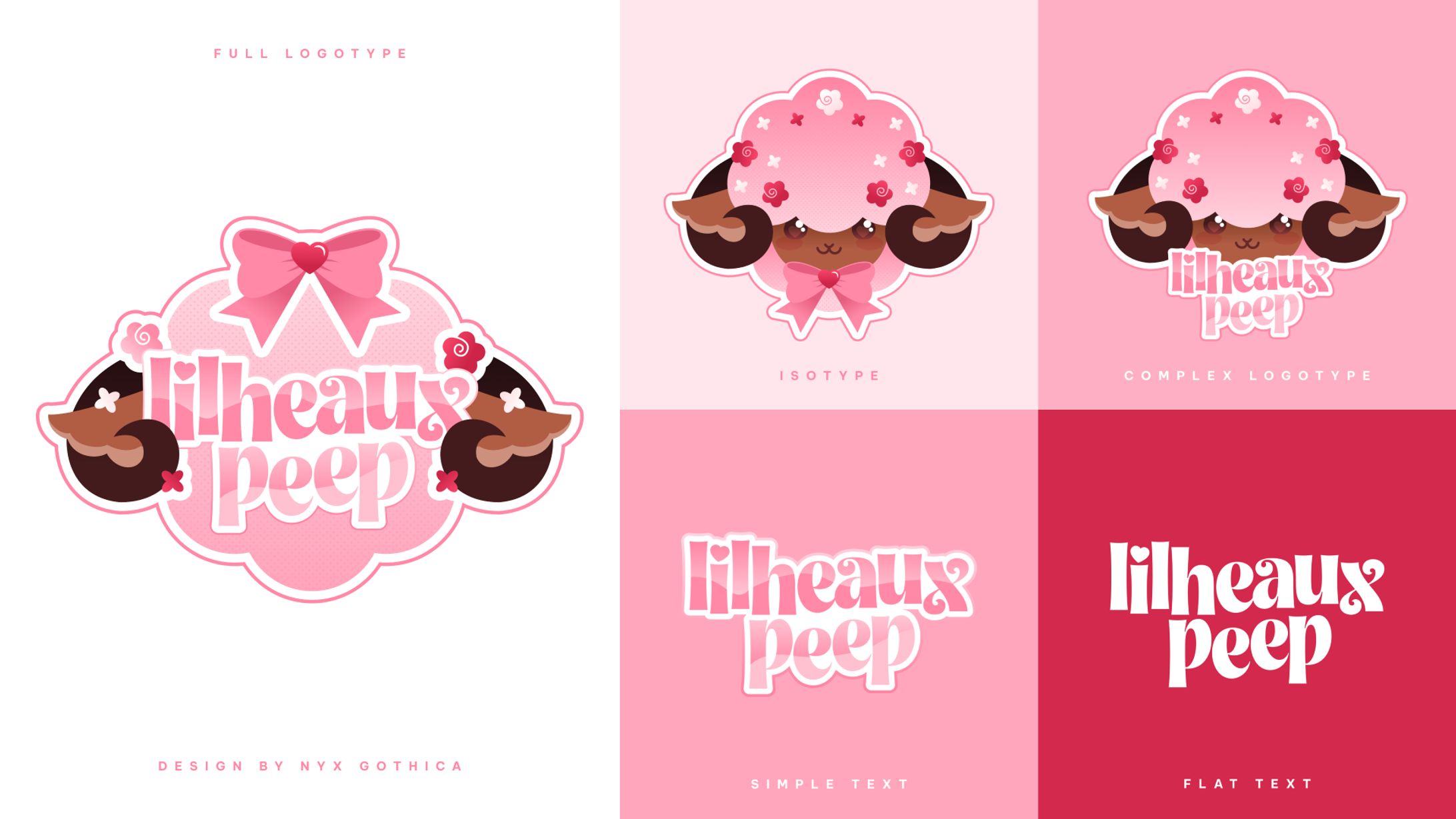 Logo for Pink Sheep VTuber | LilHeauxPeep-1