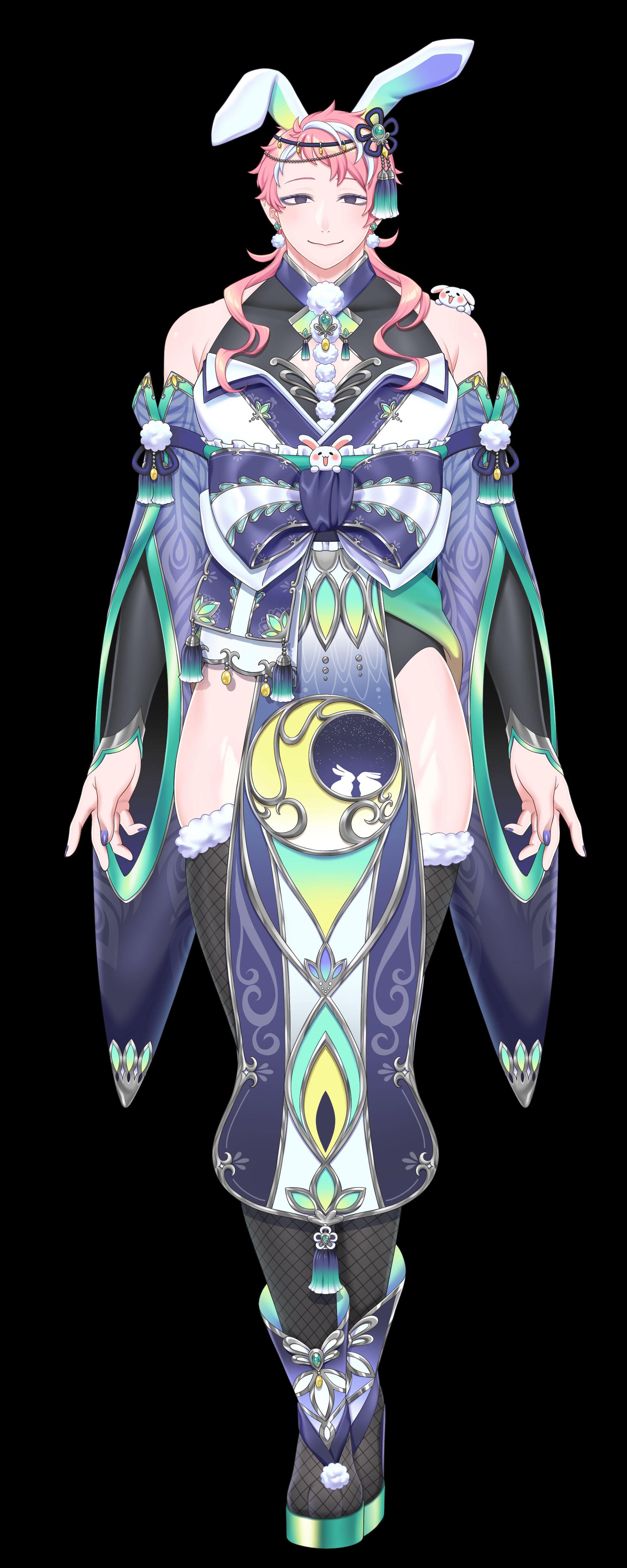 【Vtuber】宇佐美ジェシカ アジアン衣装【衣装デザイン】-1