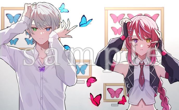 右肩の蝶　エン様・y_u_e様【ご依頼】