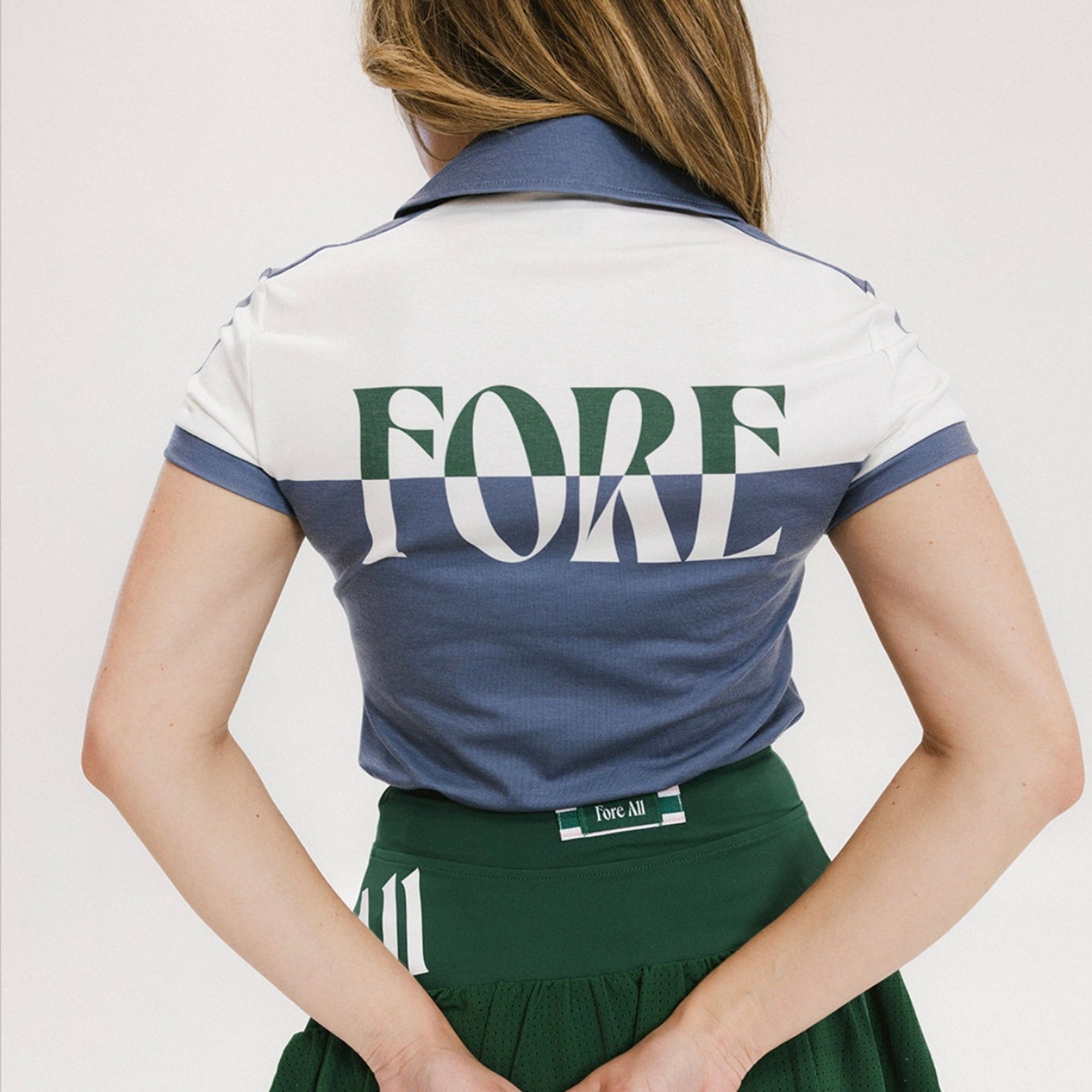 Angie Polo - Color Block Indigo　￥20.500（税込）-1