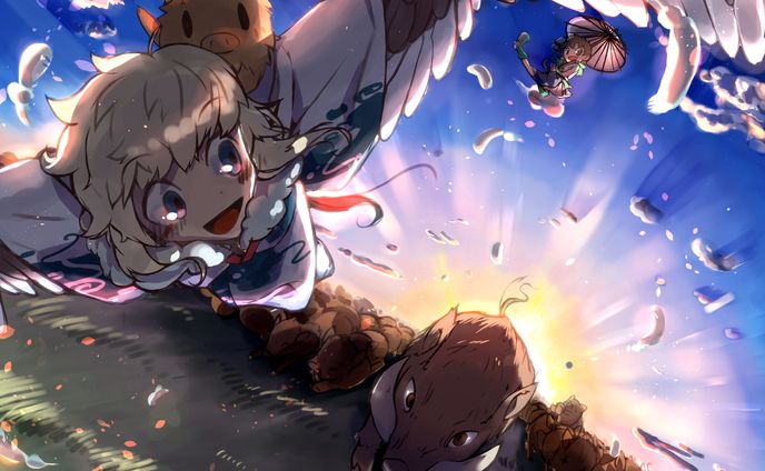 背景付きイラスト
