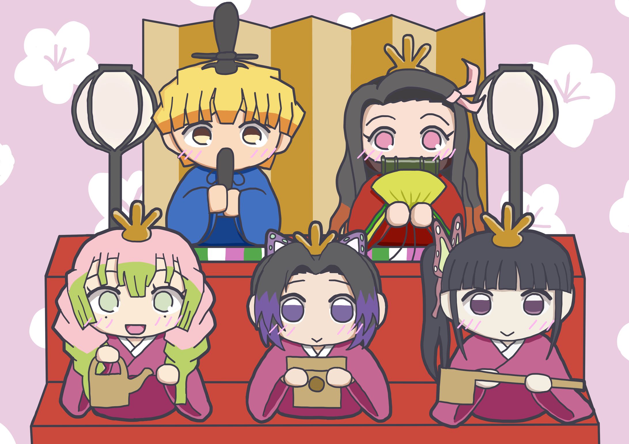 リクエストイラスト（きめつひなまつり）-1