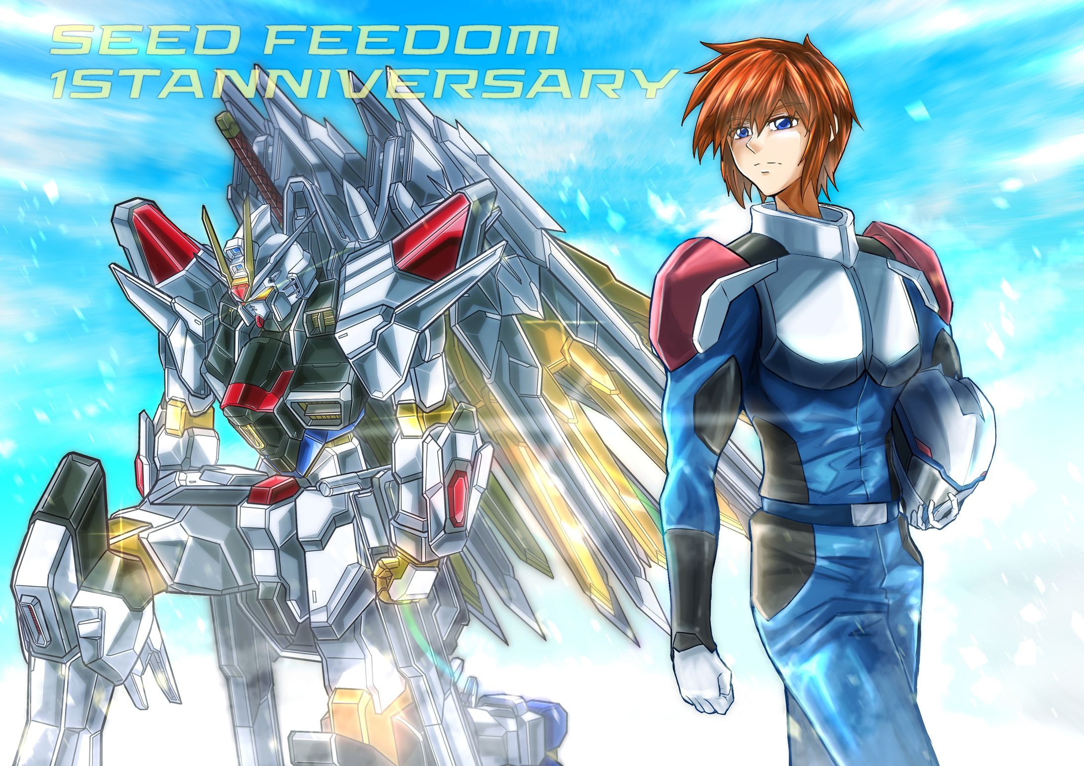 ガンダムseedfreedom一周年 ファンアート-1