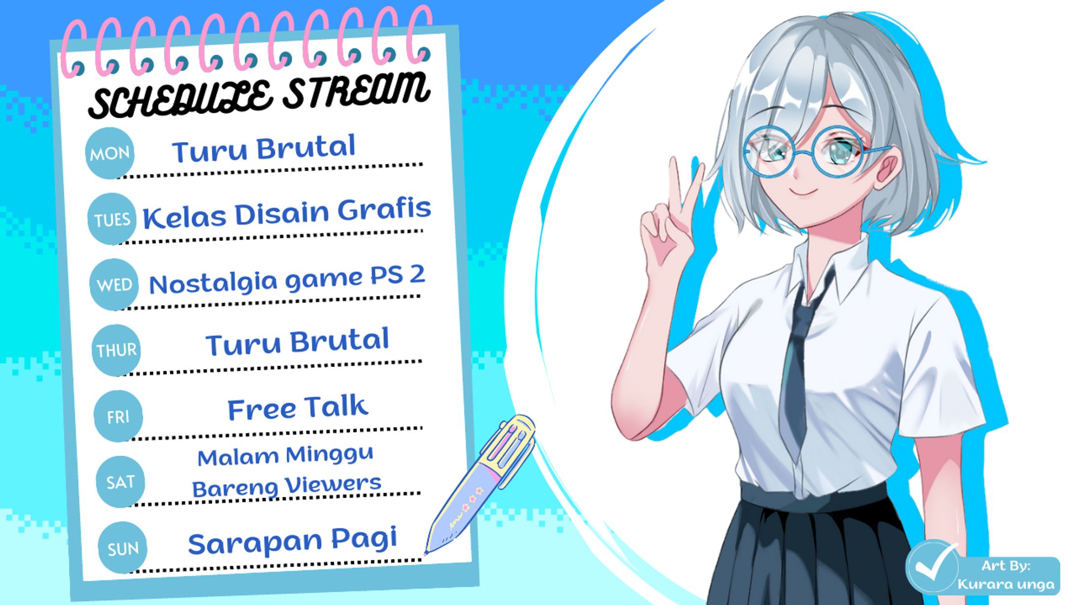 SCHEDULE STREAM LIZRA GRESNALYN-1