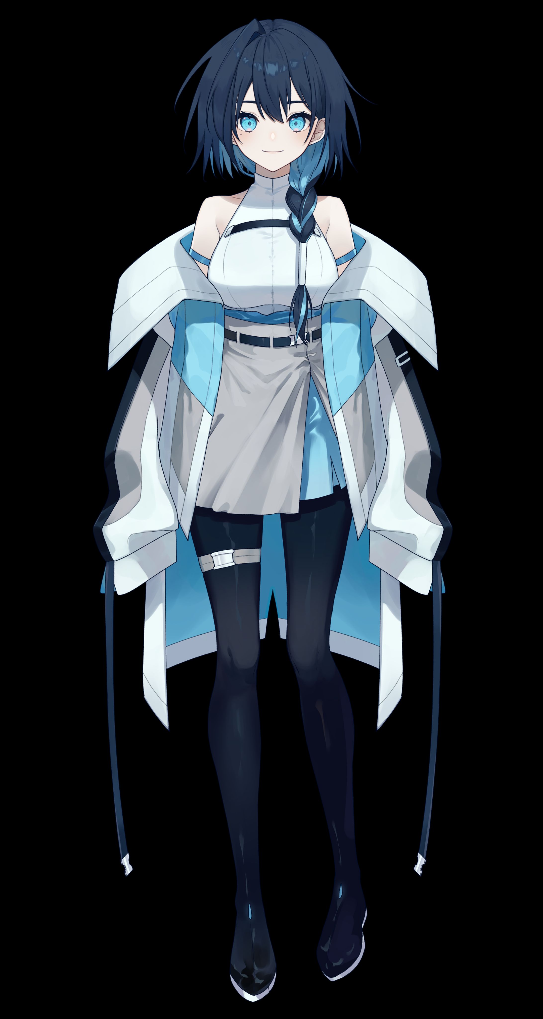 なかば / Live2D用イラスト（通常＆お団子）-1