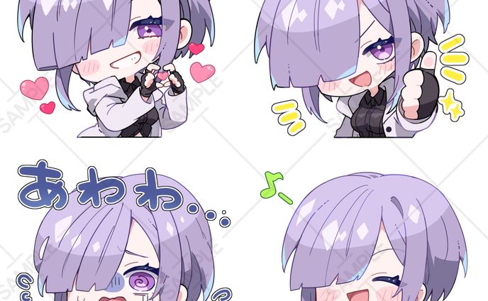 千藤様 スタンプ・グッズ用イラスト