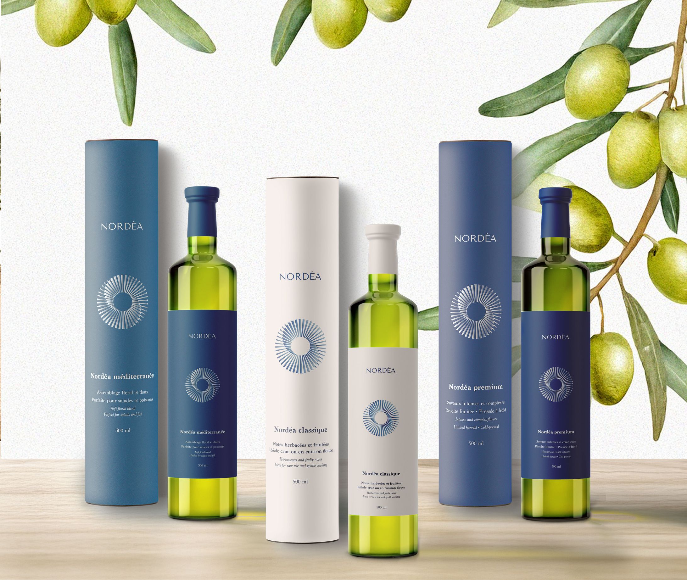 ロゴ・パッケージ(Olive oil -NORDÉA-)-1
