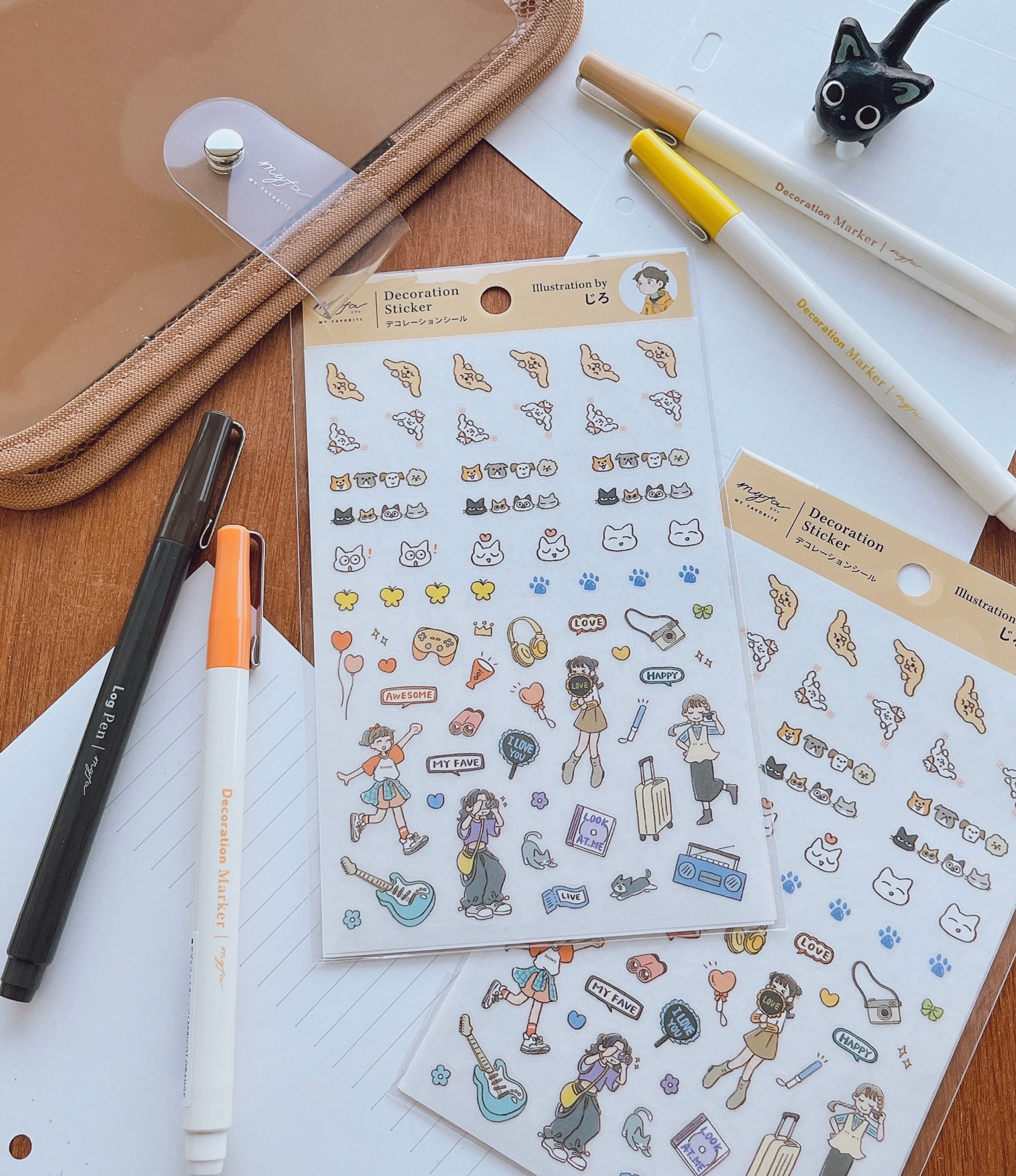 デコレーションシールイラスト(LIHIT LAB.「myfa」)-1