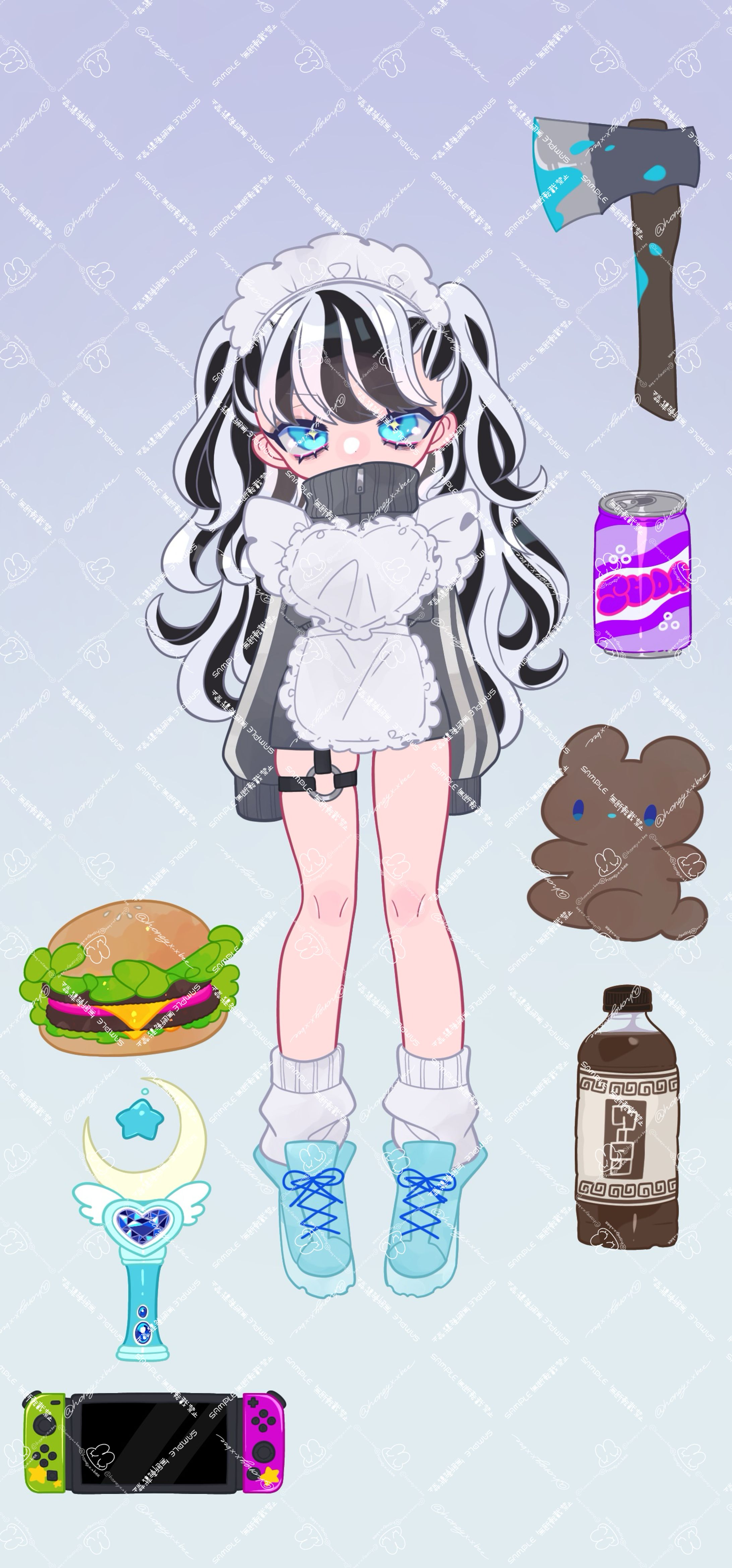 ぜむさま 壁紙用イラスト-1