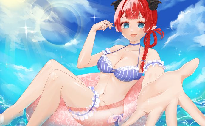 ピケル・バフォメット2023年水着一枚絵