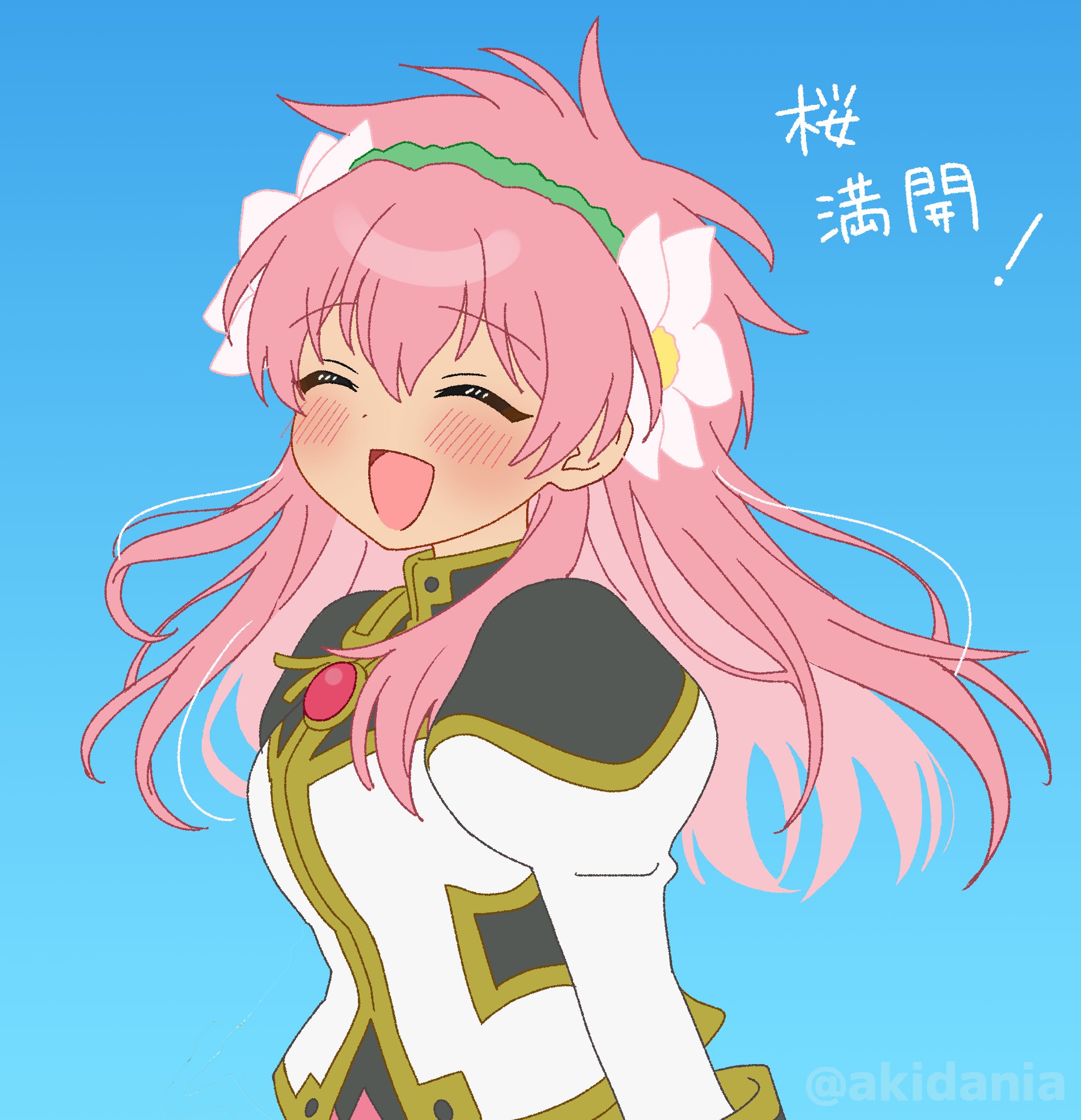 完成イラスト【等身】(ベタ塗り＋ぼかし+色トレス)-1