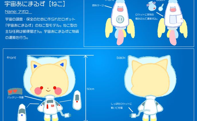 イラスト、キャラクターデザイン、アナログイラスト