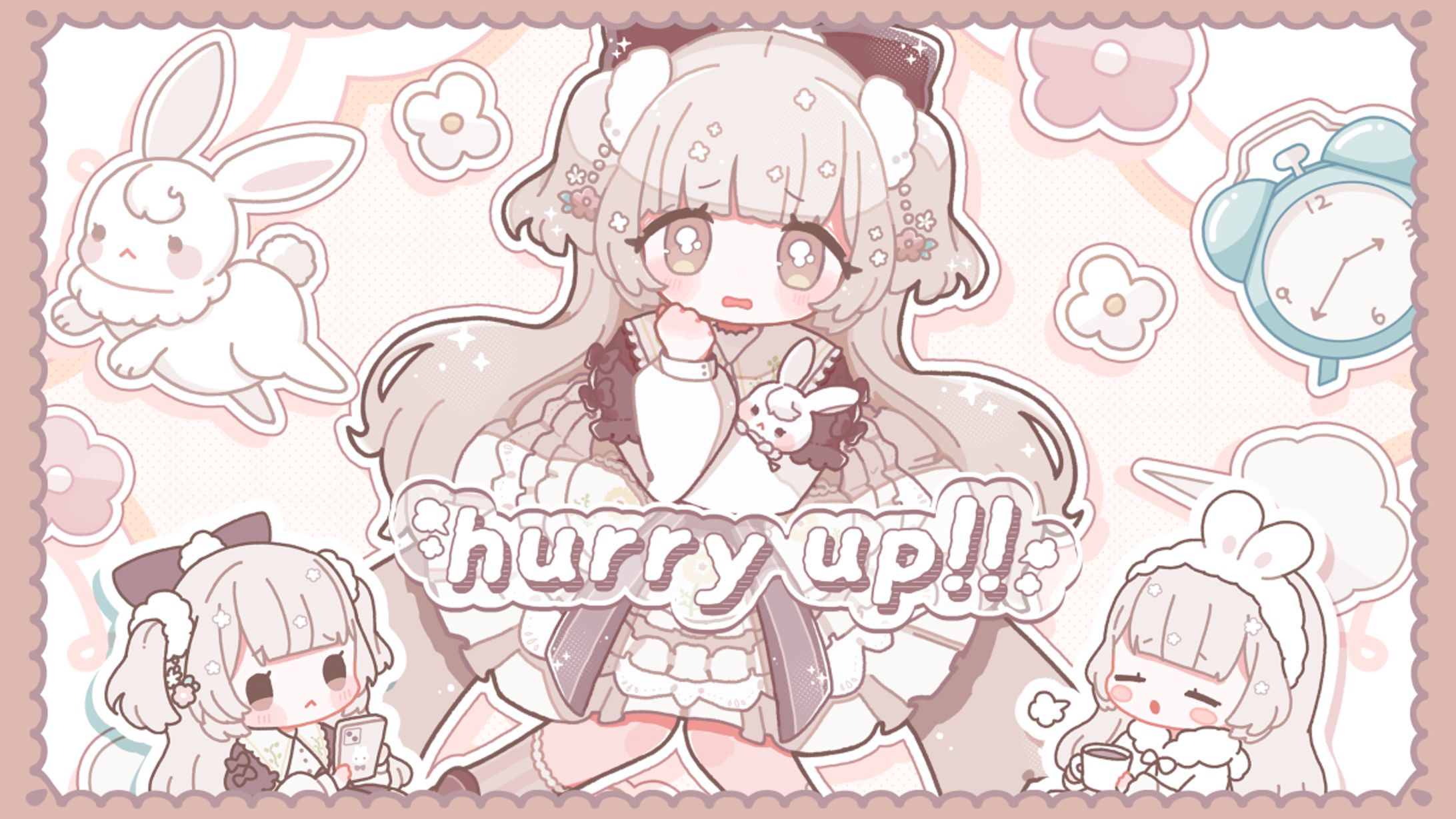 【お仕事】『hurry up!!』MVイラスト-1