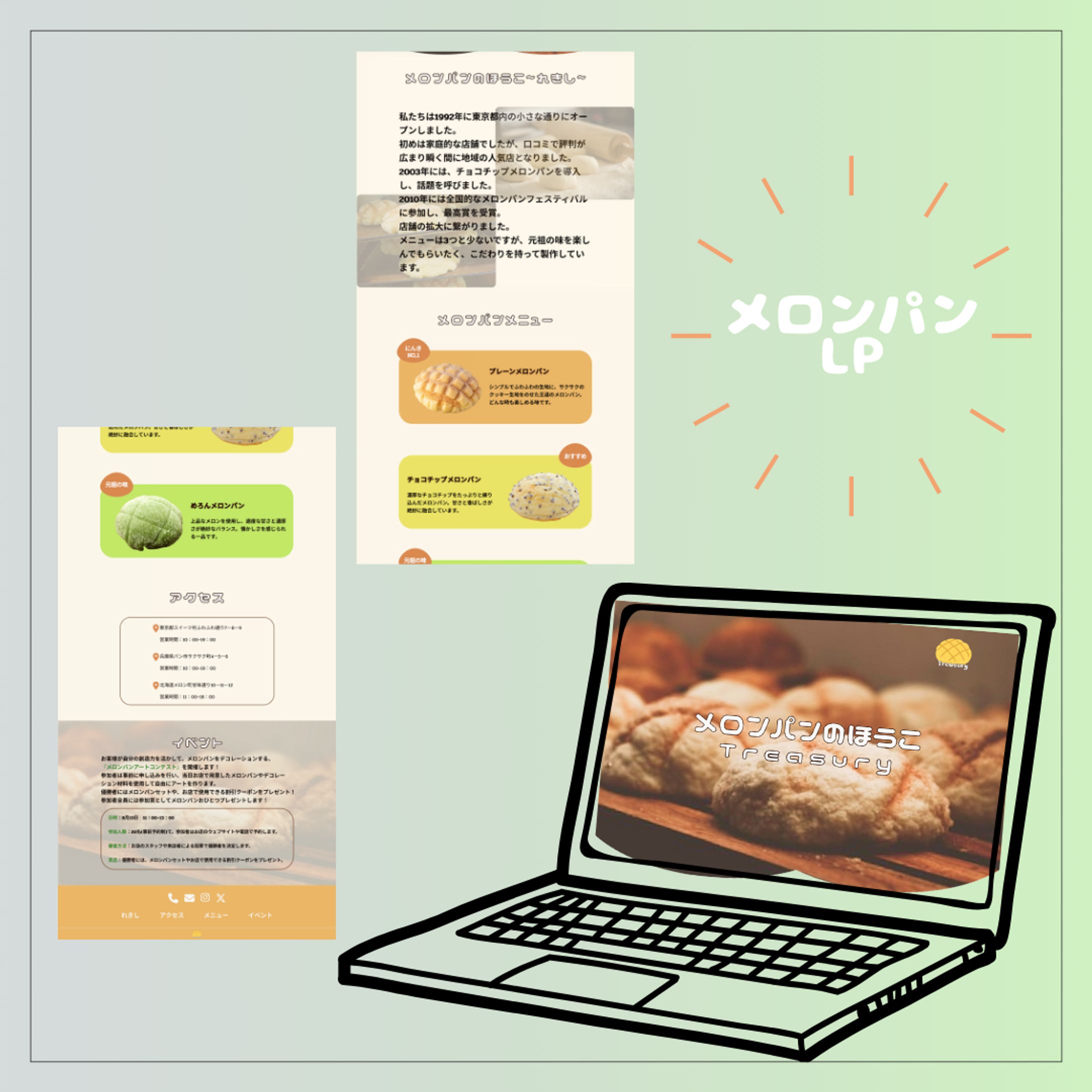 メロンパンLP　オリジナル制作-1