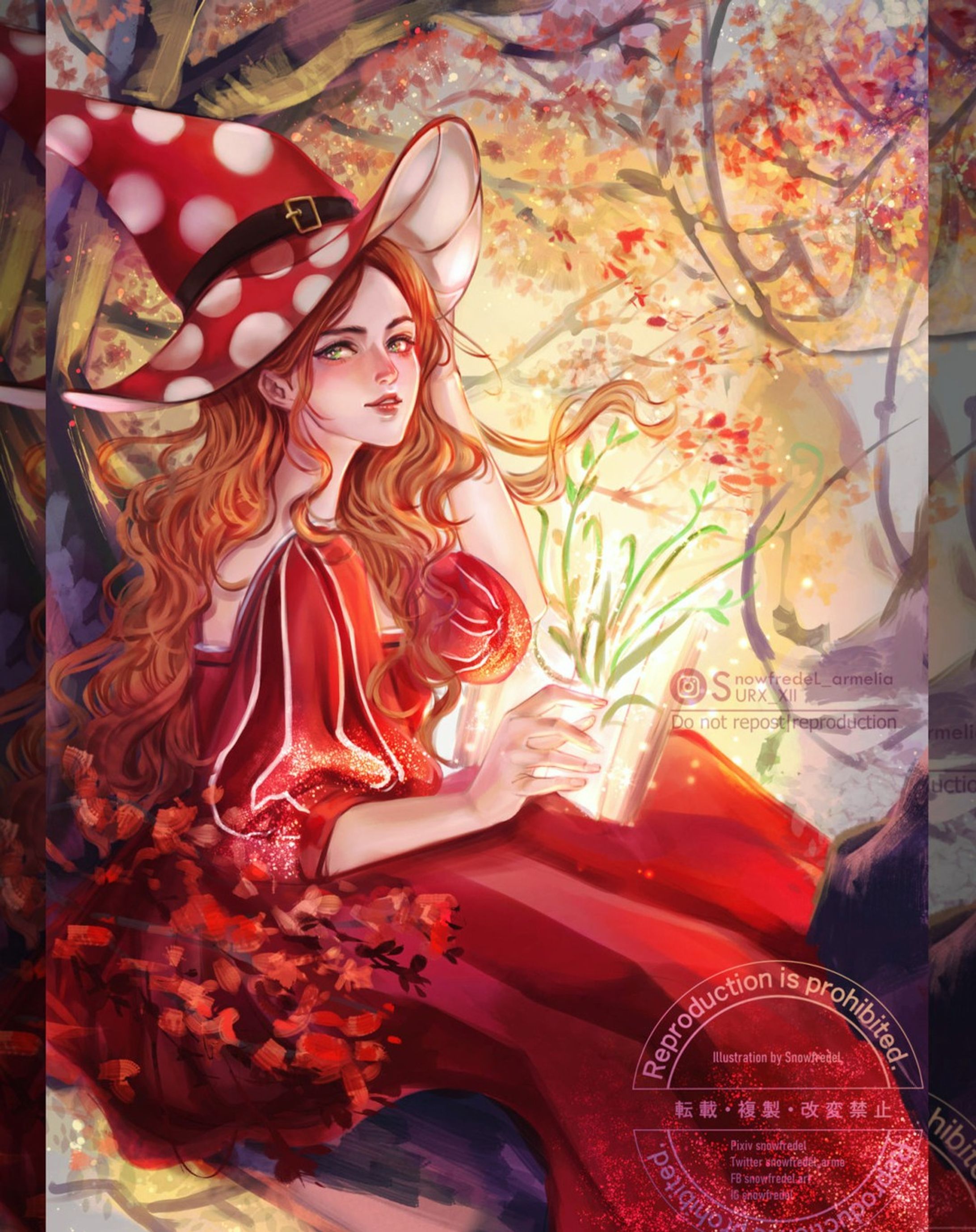🌸 A little more orangie color with Tudor Green Witch 

🌸this drawing is a part of #DTIYS for #36kchloedtiys @chloe.z.arts 

🌸I started this many days ago, but it was frozen due to some issue before I knew the time had passed and I had to hurry to finish again, T_T, I'm a queen of late submit. 
I want to fix many things a lot more, but at least I'm glad that it's finished 

💮I tried to keep it following as a reference, no fancy adding like the last one, what do you think?

🌸swipe right to see the close-up and the original
anyway hope you like it

 @clipstudioofficial @wacom
 #wacom #greenwitch #madewithwacom #drawthisinyourstyle #fantasyart
#semirealism #characterart #dtiyschallenge #conceptartist #characterdesign-1