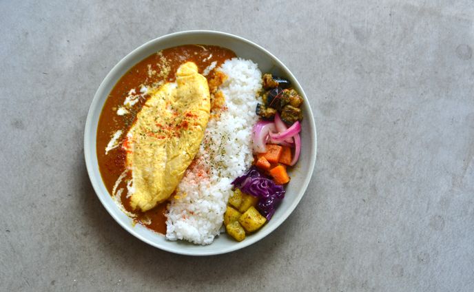 アチャールオムカレー