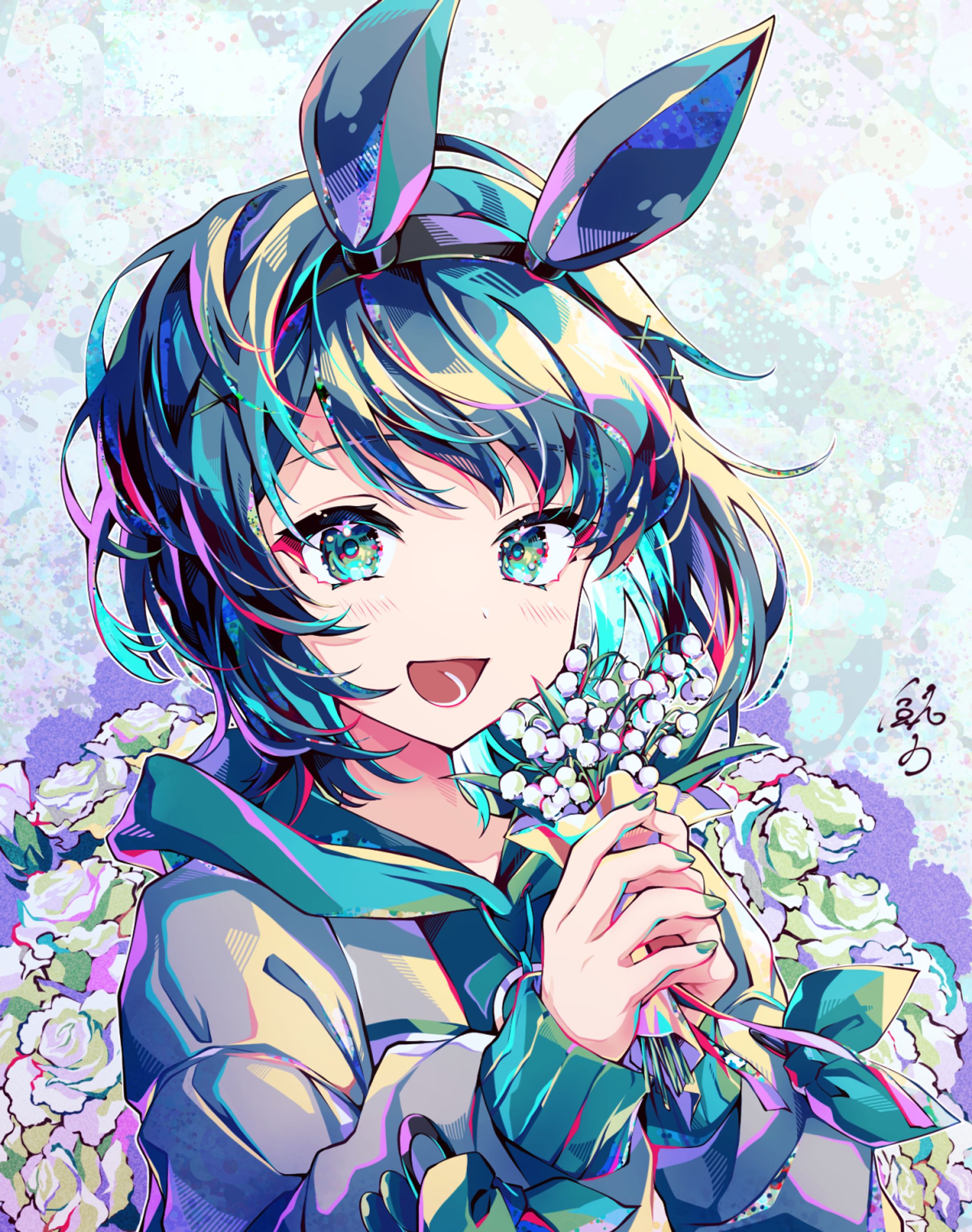 蘭馬ラバ様 お誕生日イラスト-1