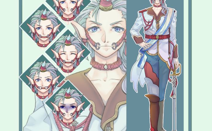 人物キャラクターデザインサンプル