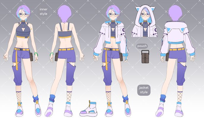 auraさま 新衣装デザインリファレンスシート