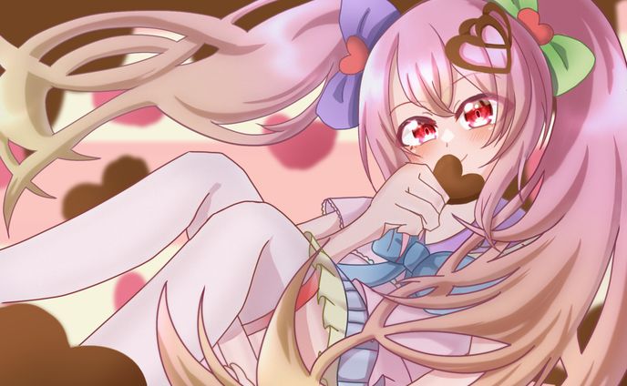 バレンタインのオリキャラちゃん🩷