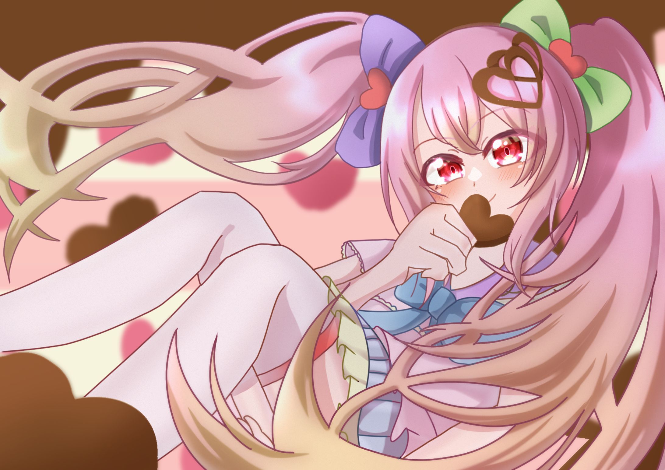 バレンタインのオリキャラちゃん🩷-1