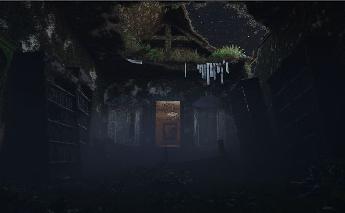 CG作品　廃墟の鏡